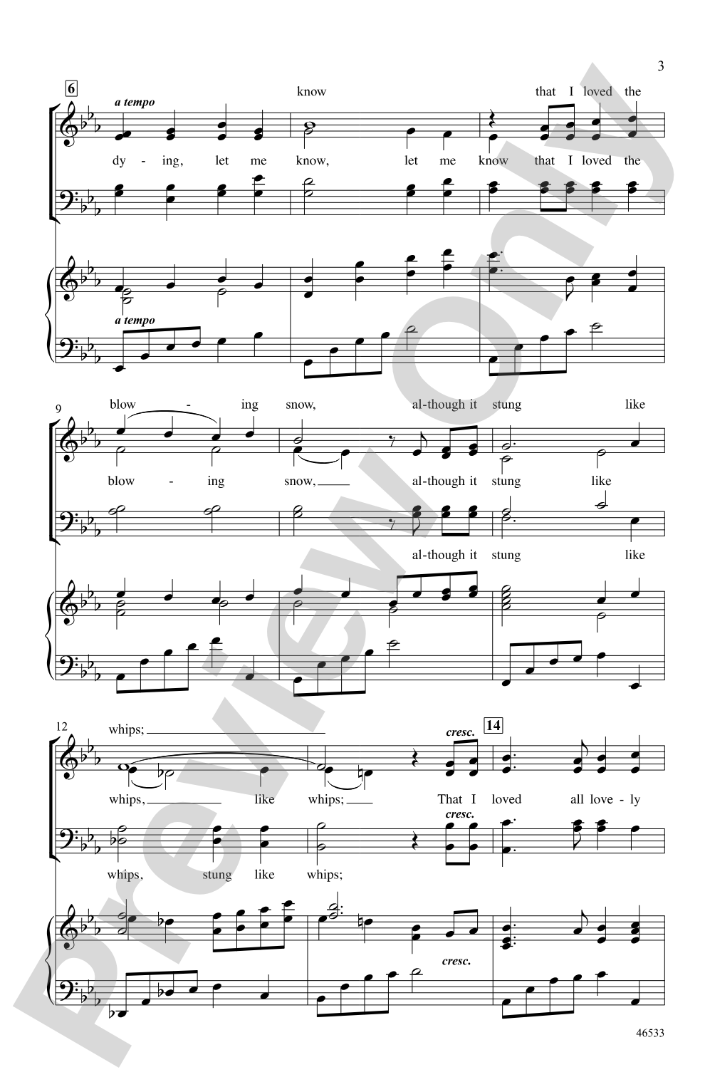 That I Loved: SATB Choral Octavo