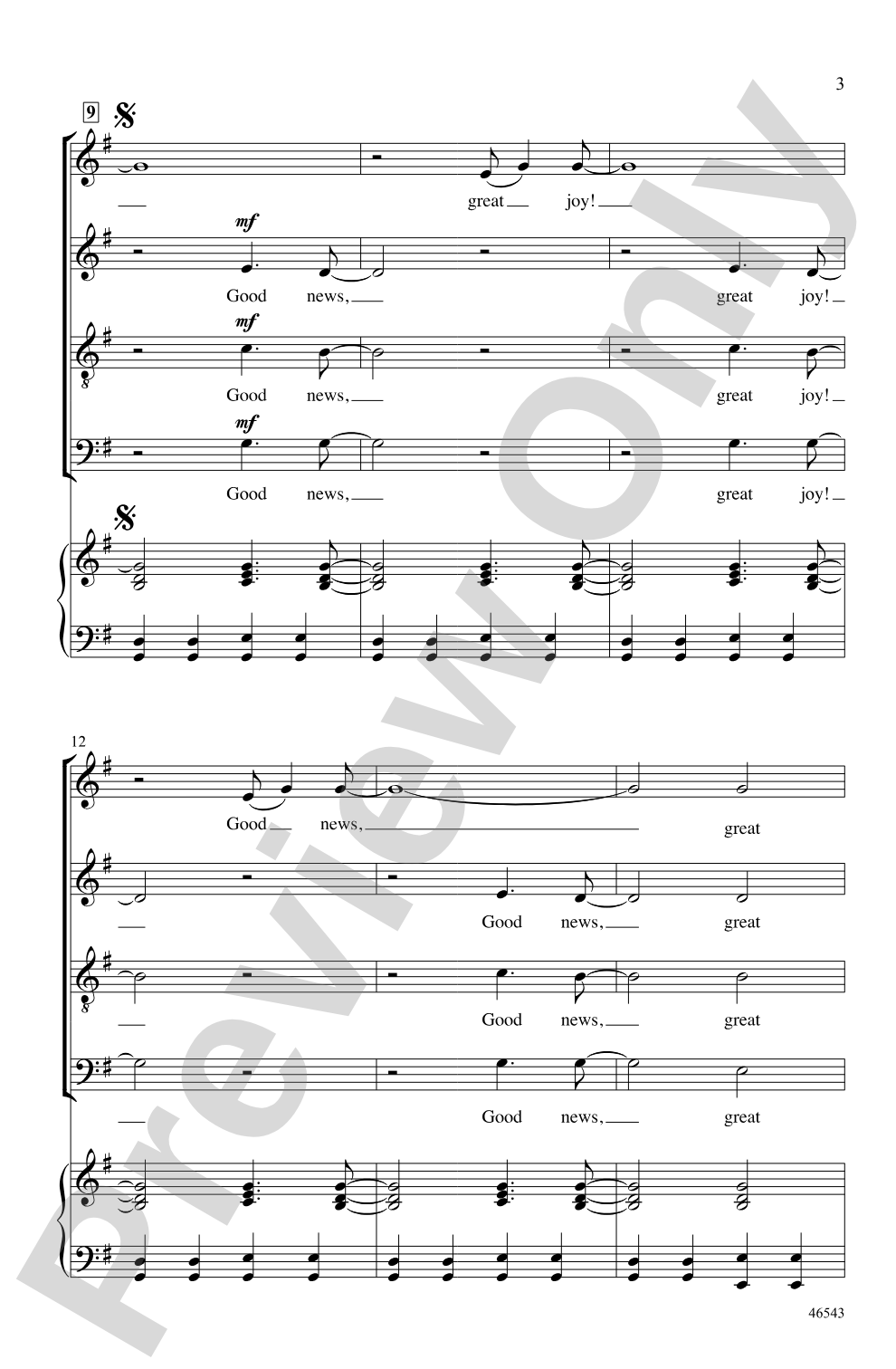 Good News, Great Joy!: SATB Choral Octavo