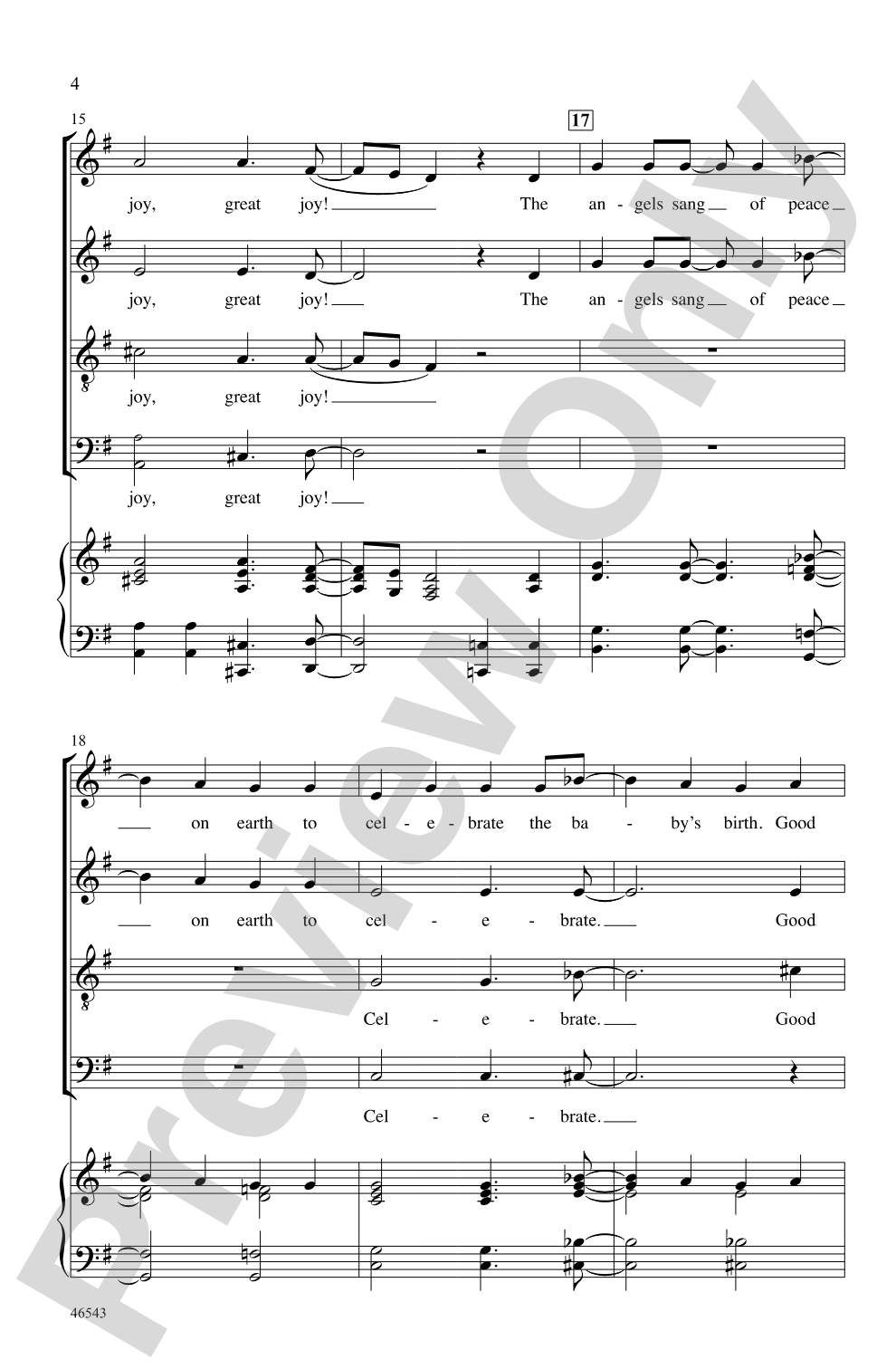 Good News, Great Joy!: SATB Choral Octavo