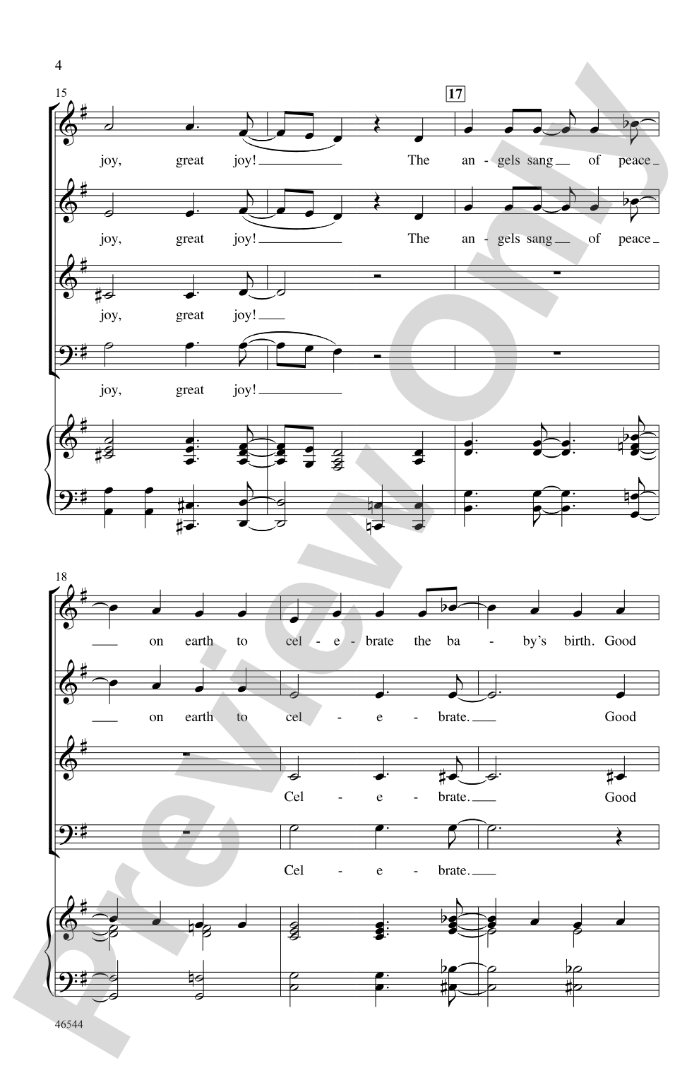 Good News, Great Joy!: SSAB Choral Octavo