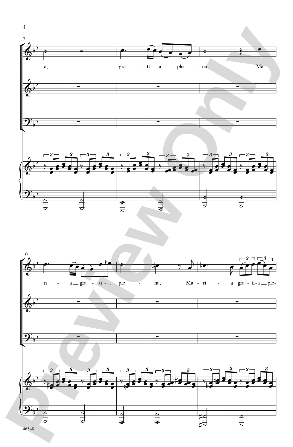 Ave Maria: 3-Part Mixed Choral Octavo