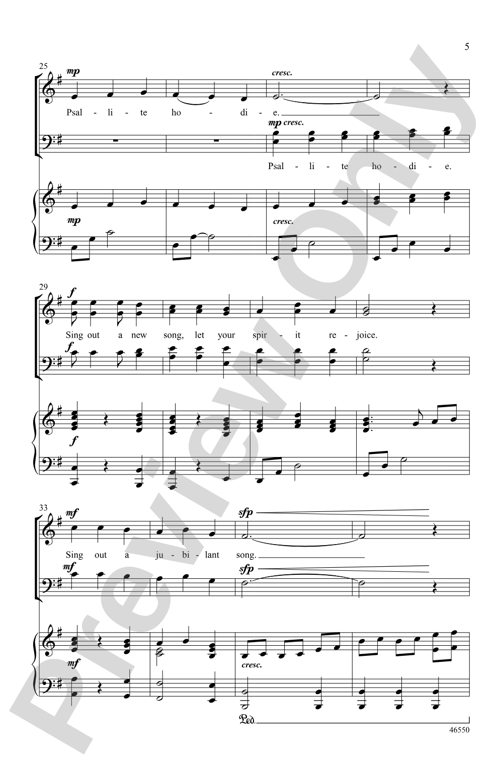 Psallite Hodie: SATB Choral Octavo