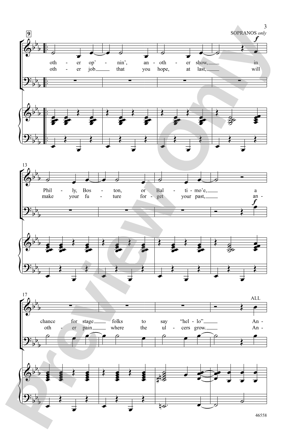 Another Op'nin', Another Show: SATB Choral Octavo