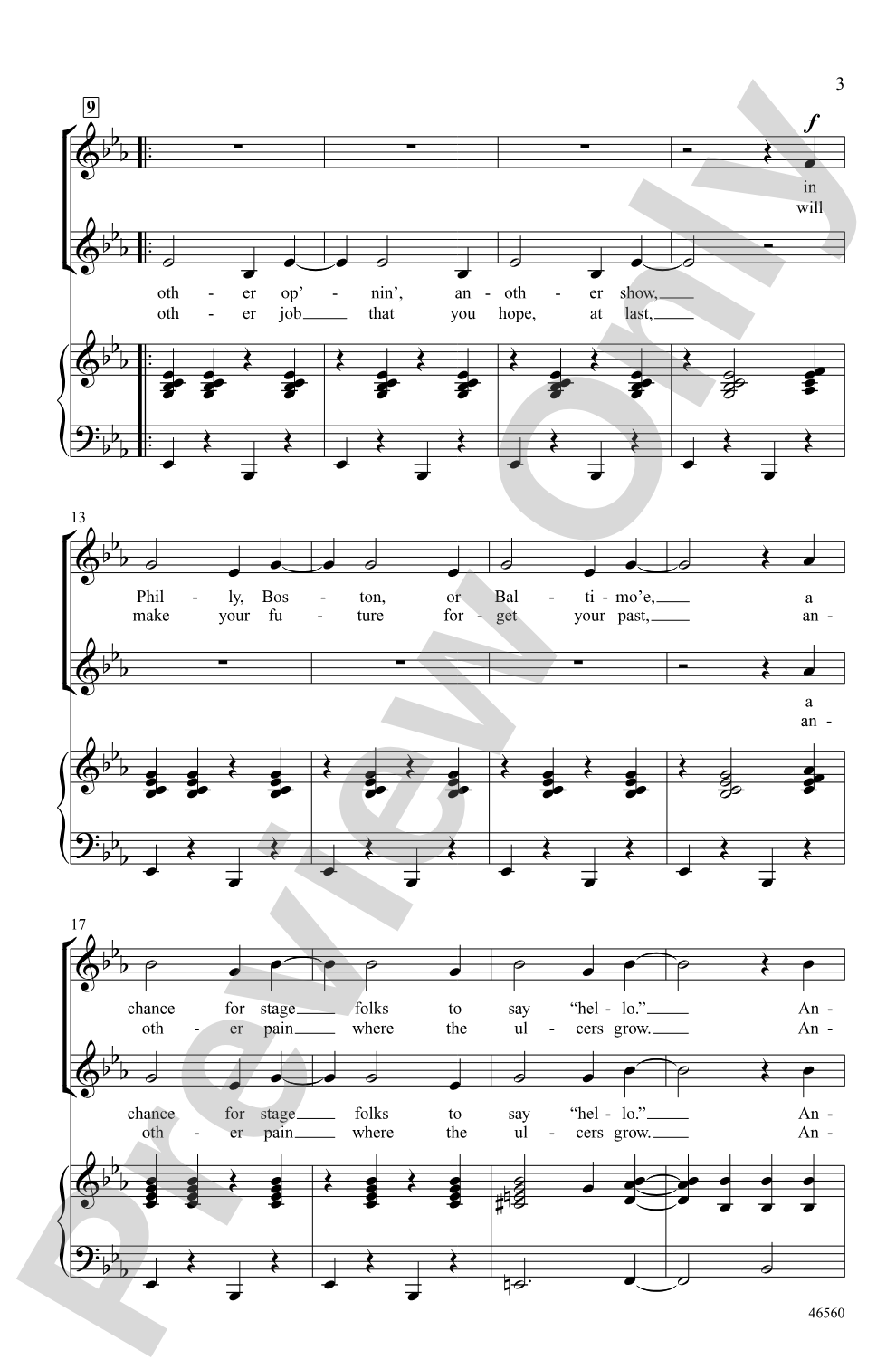 Another Op'nin', Another Show: 2-Part Choral Octavo
