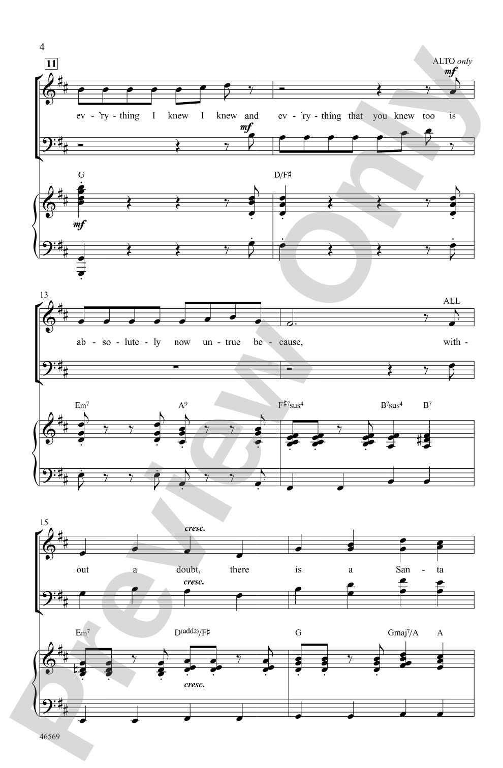There Is a Santa Claus: SATB Choral Octavo