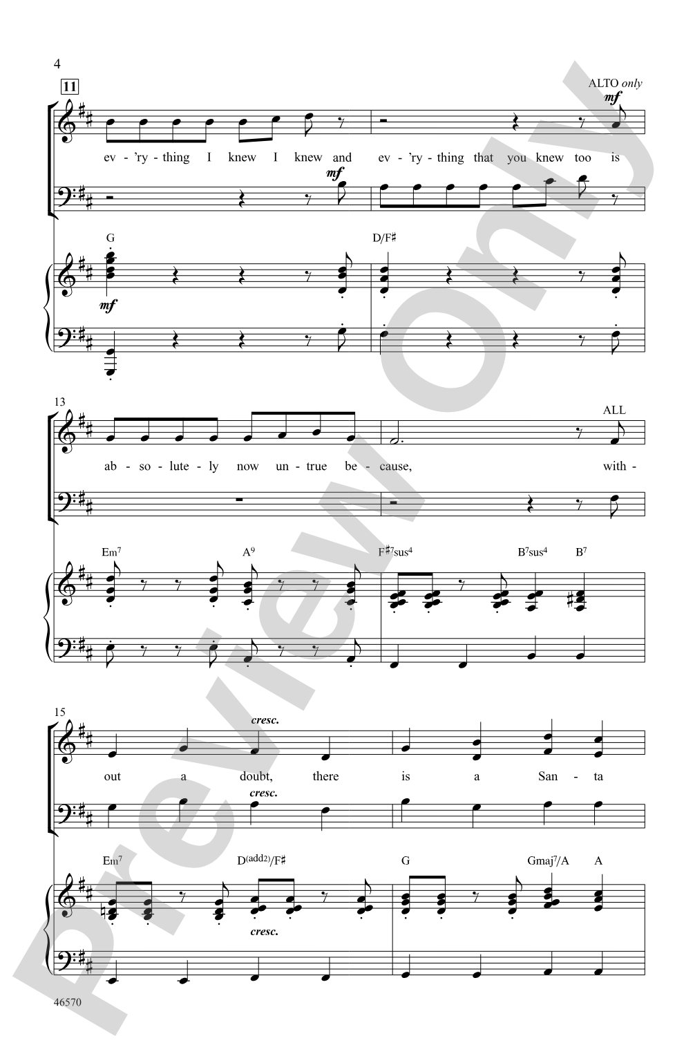 There Is a Santa Claus: SAB Choral Octavo