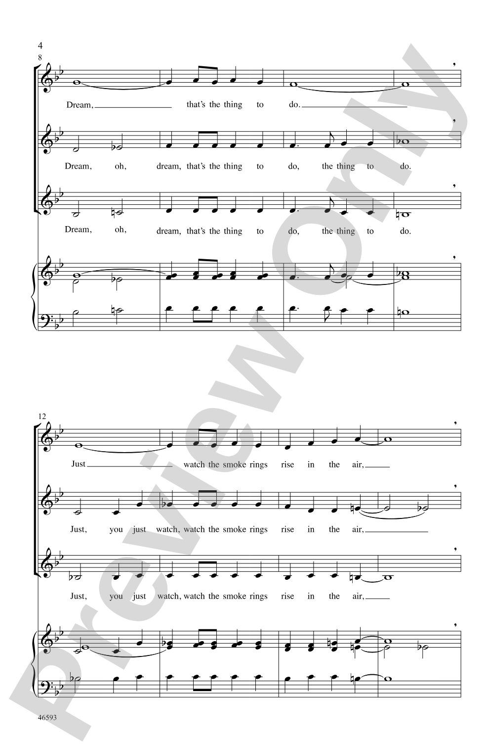 Dream: SSA, <i>a cappella</i> Choral Octavo