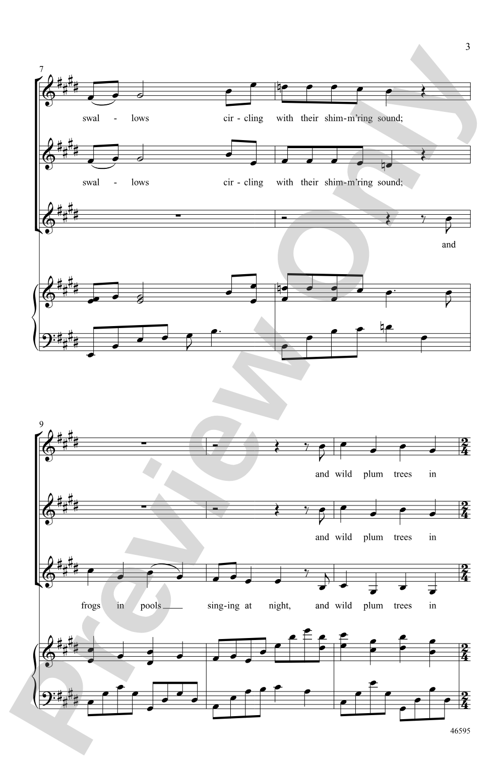 There Will Come Soft Rains: SSA Choral Octavo