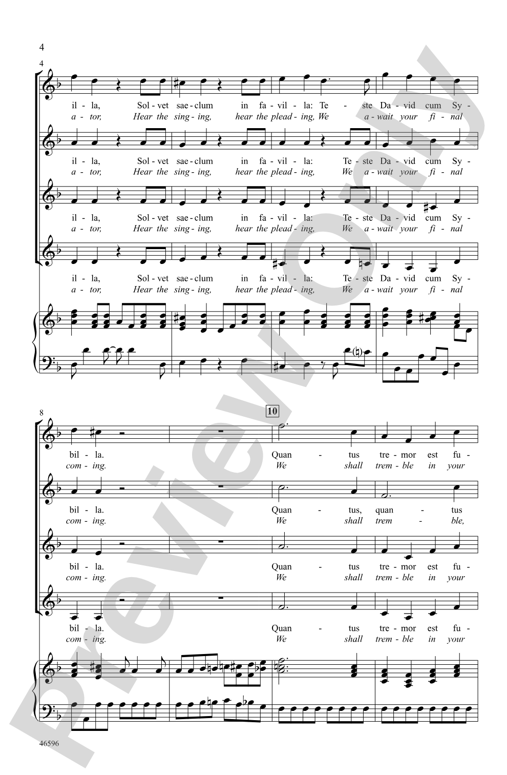 Dies Irae (from <i>Requiem</i>): SSAA Choral Octavo