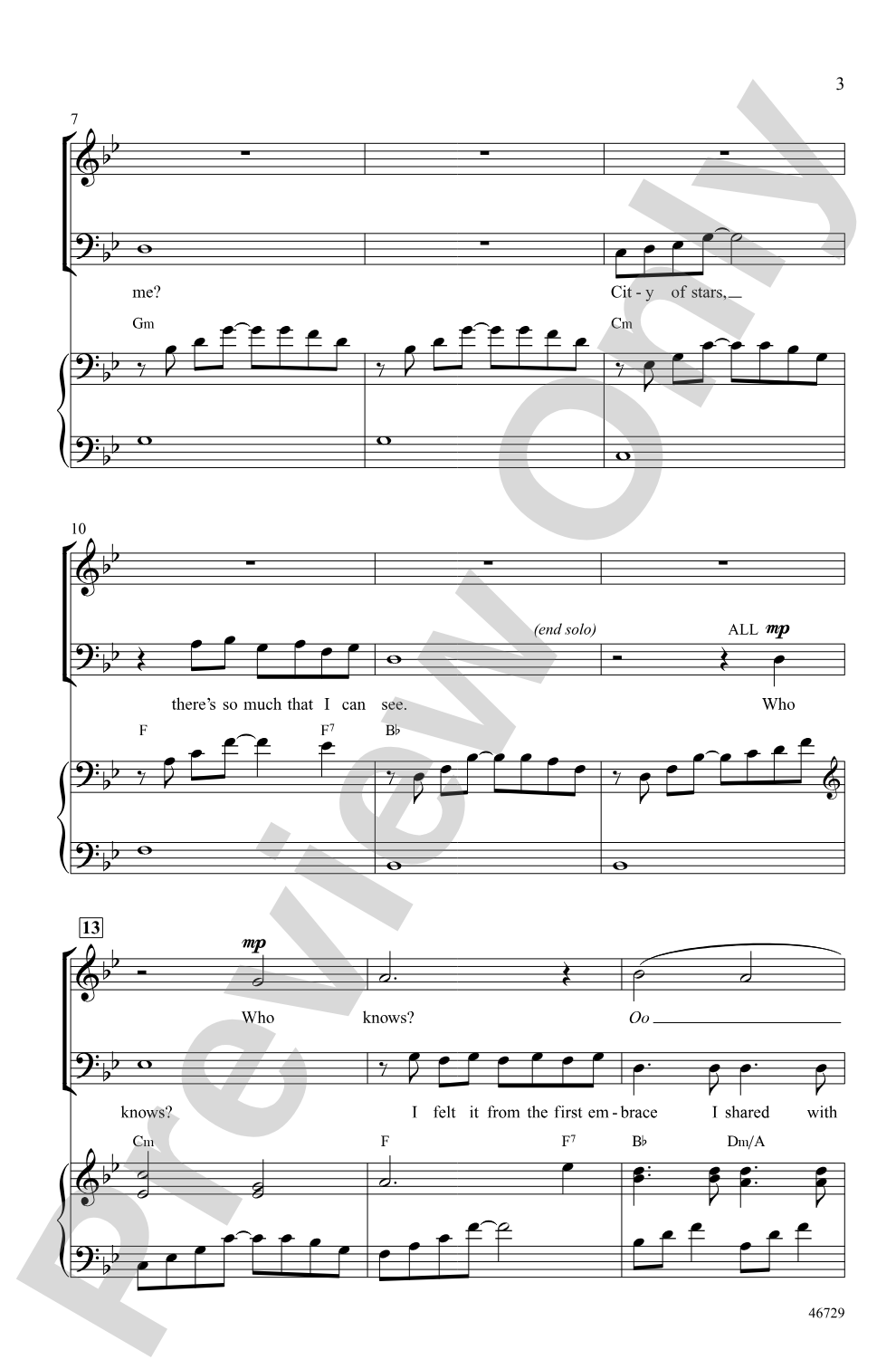 City of Stars: SATB Choral Octavo