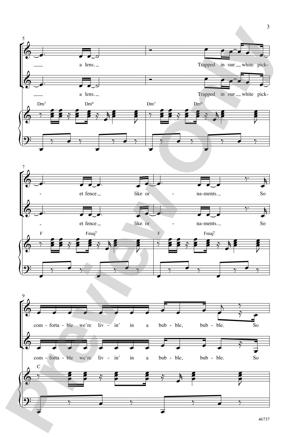 Chained to the Rhythm: SSA Choral Octavo
