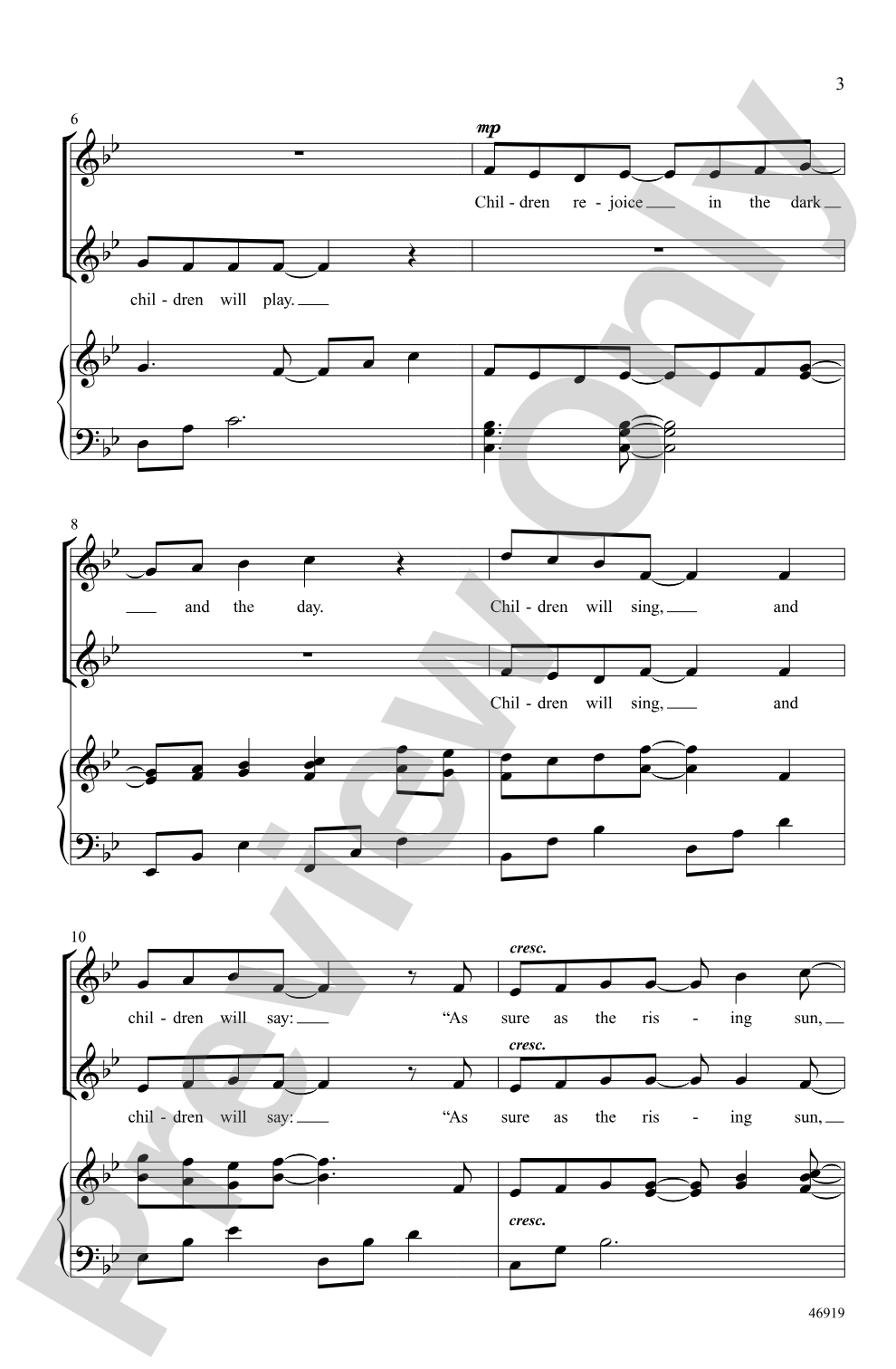 Children Will Run: 2-Part Choral Octavo
