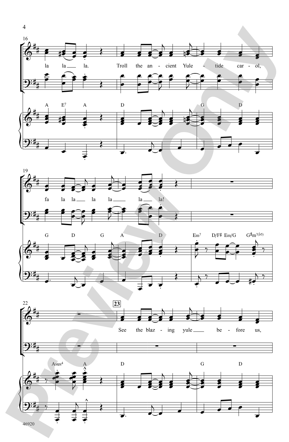 Fa La La La La!: SATB Choral Octavo