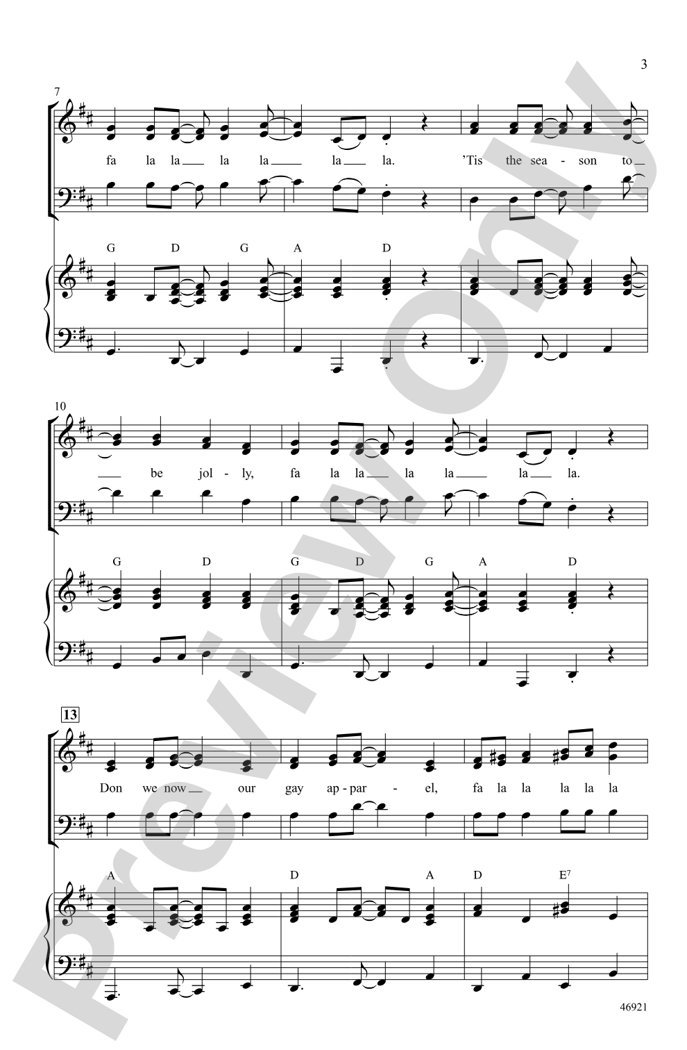 Fa La La La La!: SAB Choral Octavo