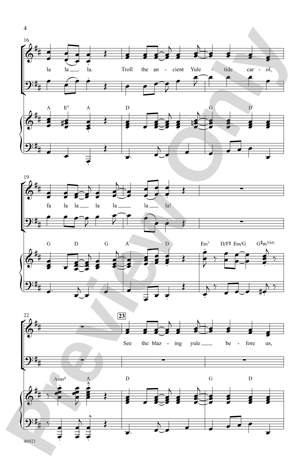 Fa La La La La!: SAB Choral Octavo