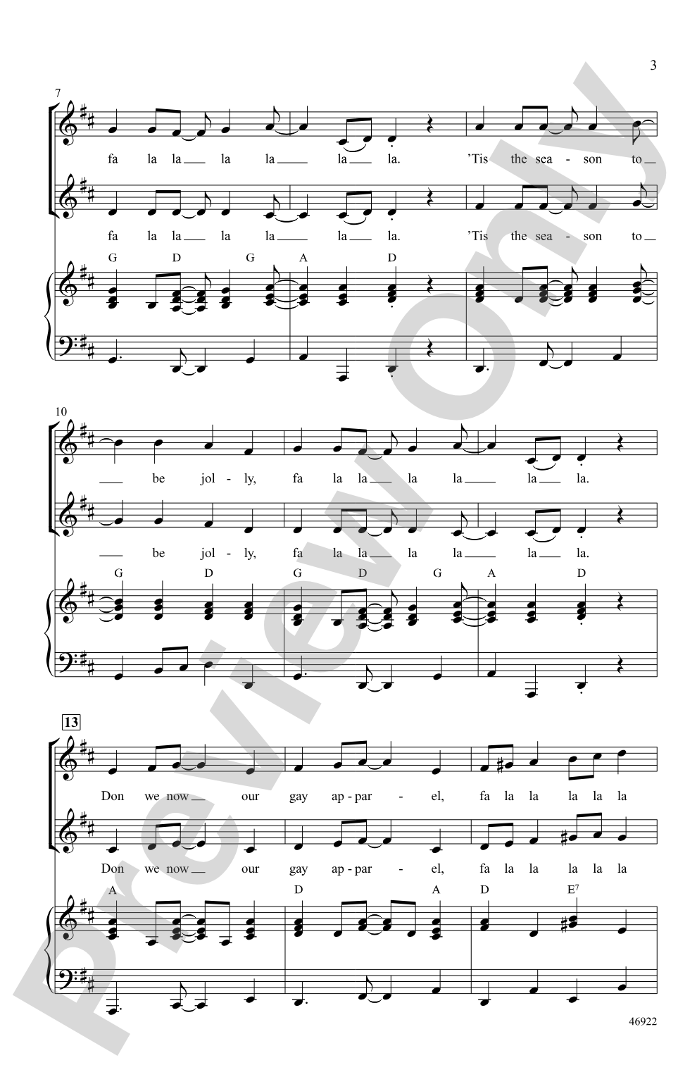 Fa La La La La!: 2-Part Choral Octavo