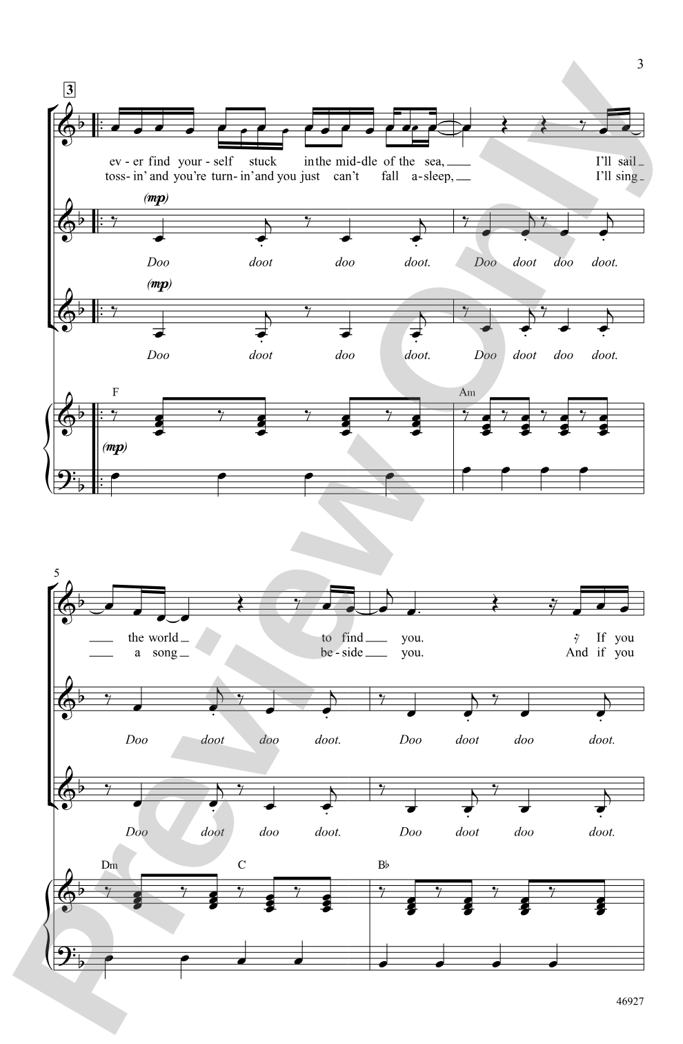 Count on Me: SSA Choral Octavo