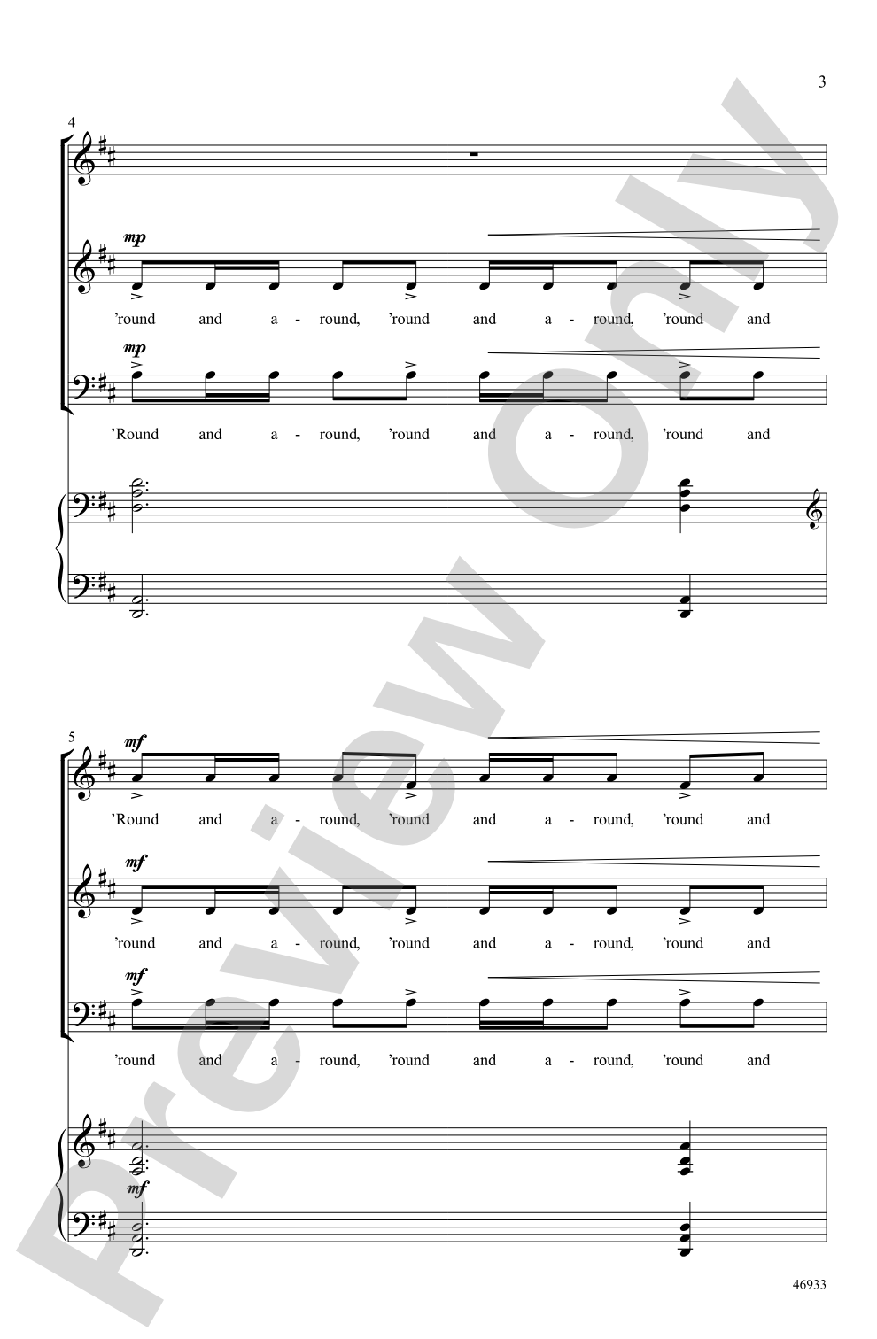 Old Joe Clark: SAB Choral Octavo