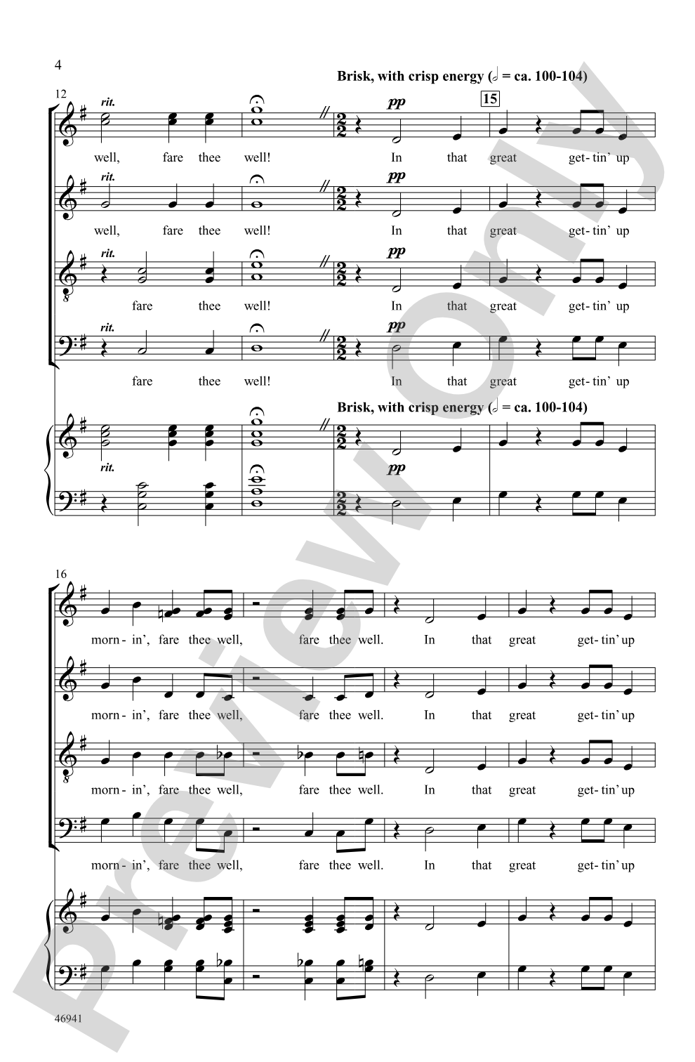 In That Great Gettin' Up Mornin'!: SATB, <i>a cappella</i> Choral Octavo