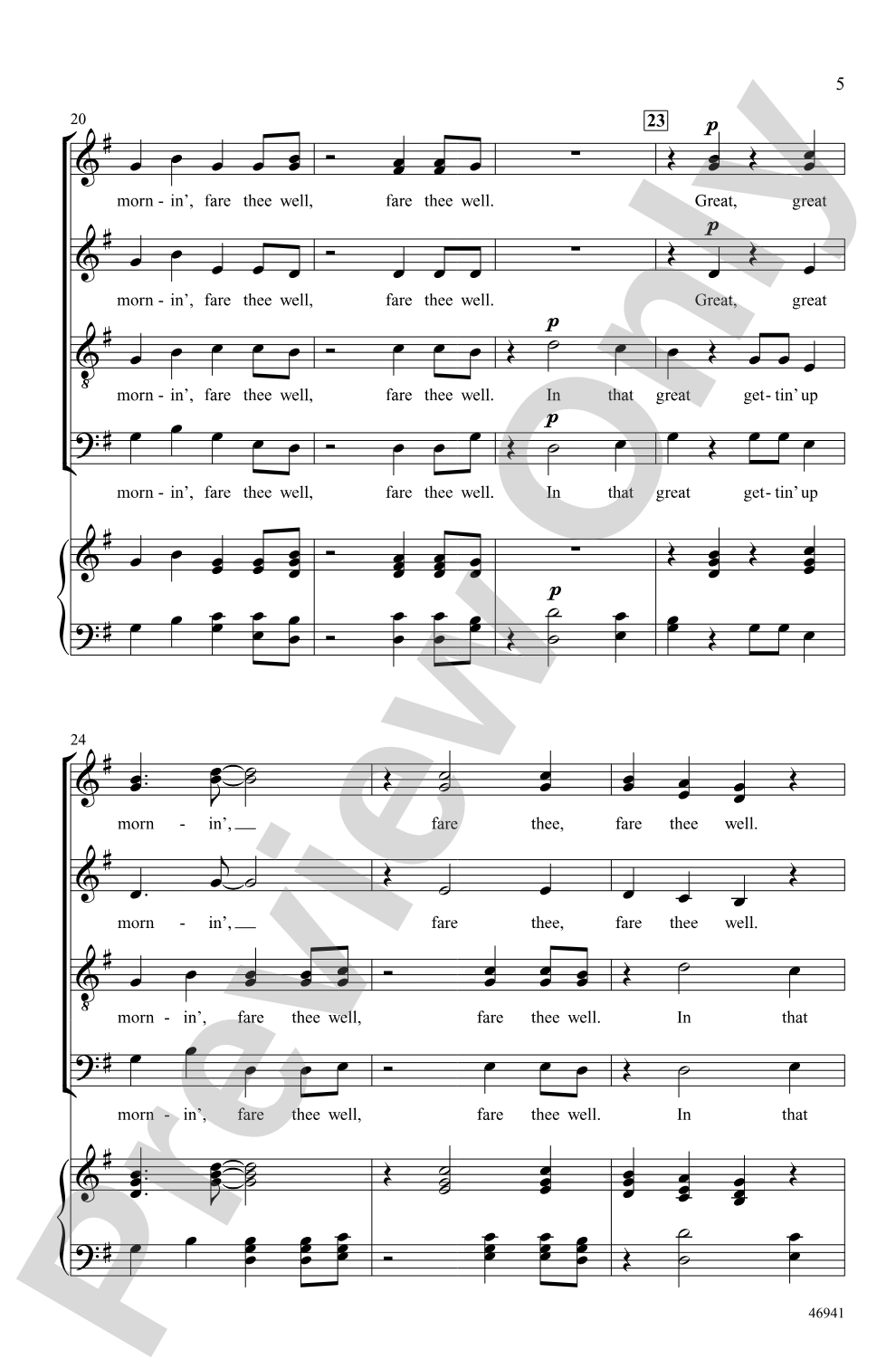 In That Great Gettin' Up Mornin'!: SATB, <i>a cappella</i> Choral Octavo