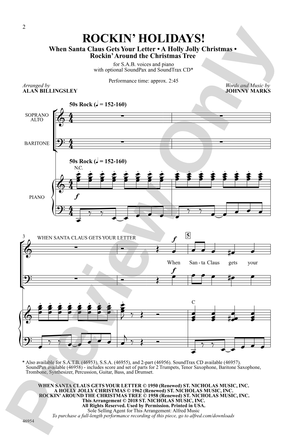 Rockin' Holidays!: SAB Choral Octavo