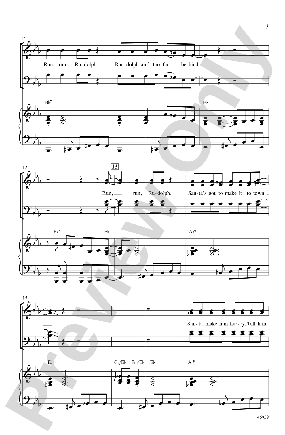 Run, Rudolph, Run: SATB Choral Octavo
