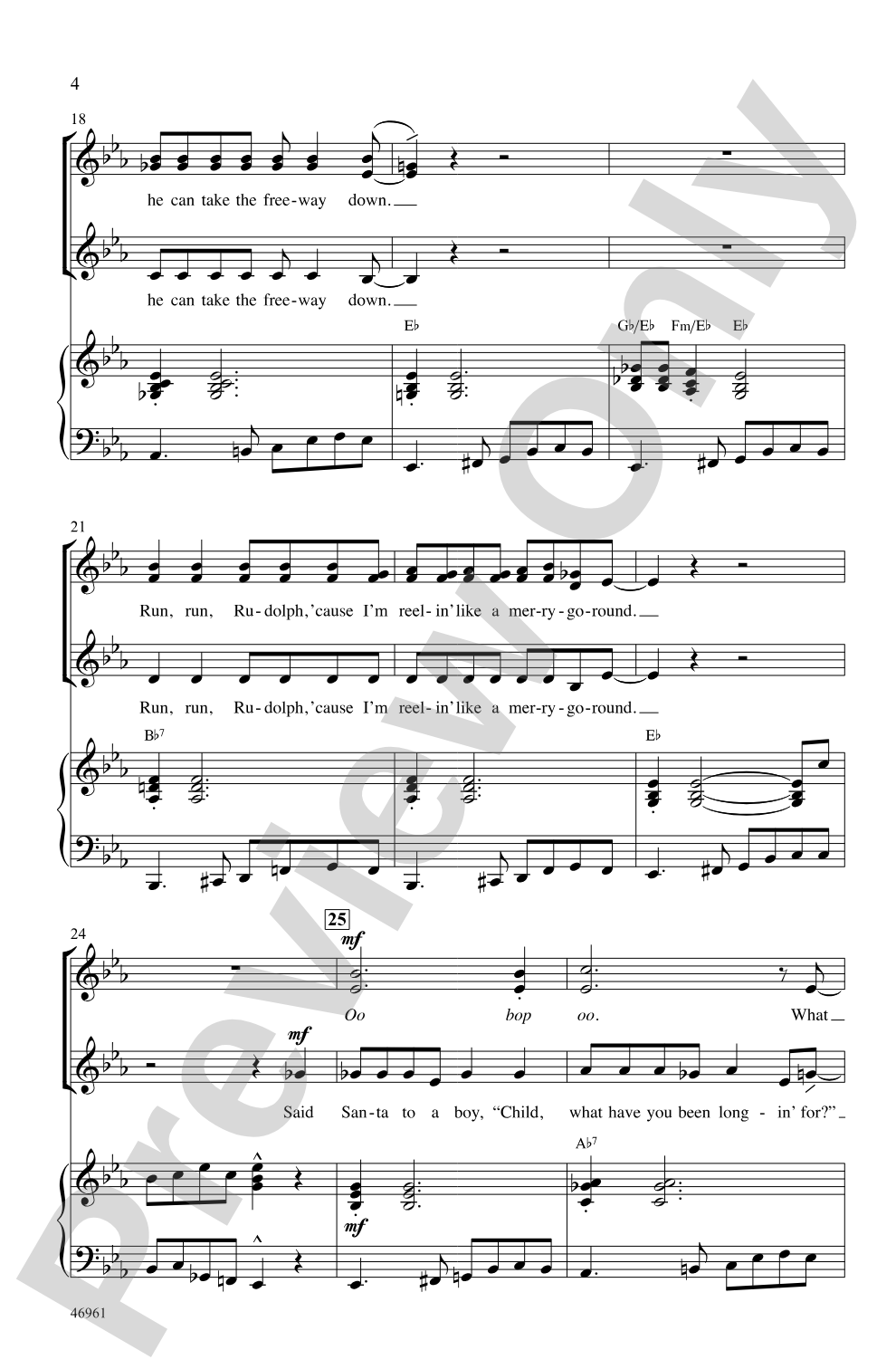 Run, Rudolph, Run: SSA Choral Octavo