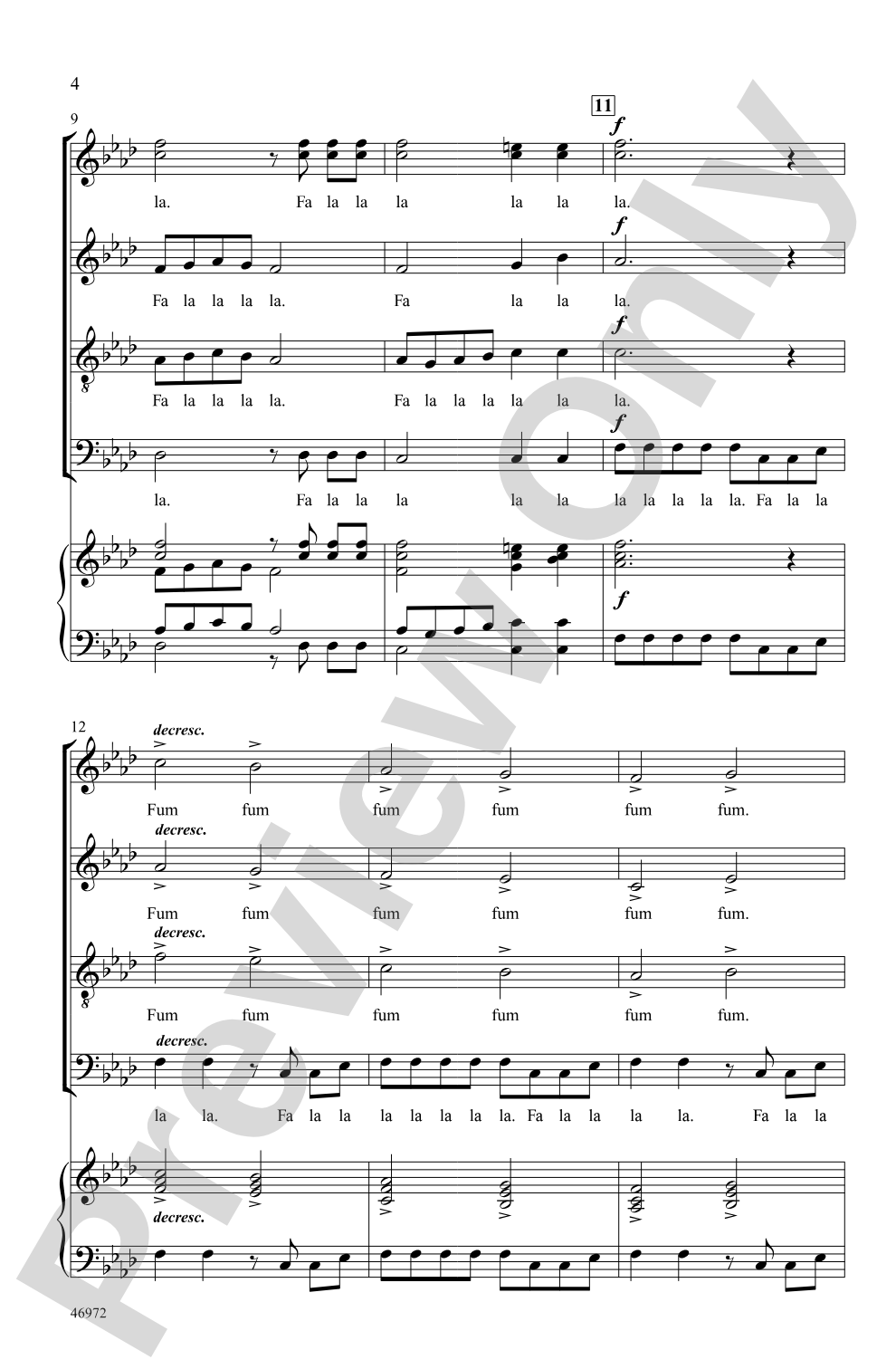 Fum Fum Fantasia: SATB, <i>a cappella</i> Choral Octavo