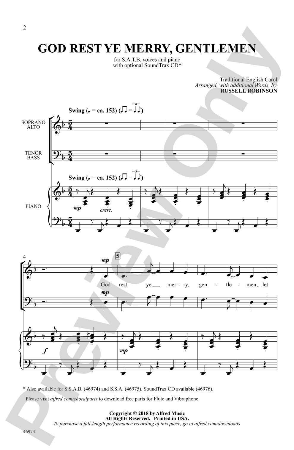God Rest Ye Merry, Gentlemen: SATB Choral Octavo