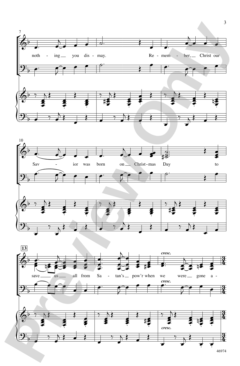 God Rest Ye Merry, Gentlemen: SSAB Choral Octavo