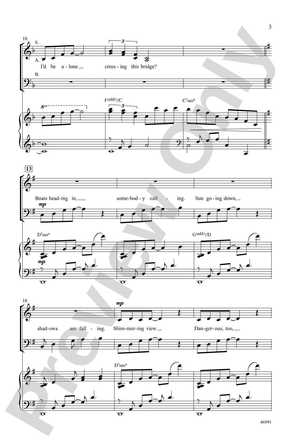 Crossing a Bridge: SAB Choral Octavo