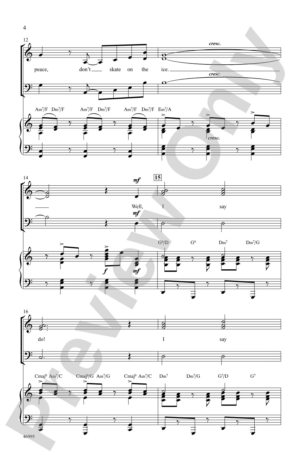 Everybody Says Don't: SAB Choral Octavo