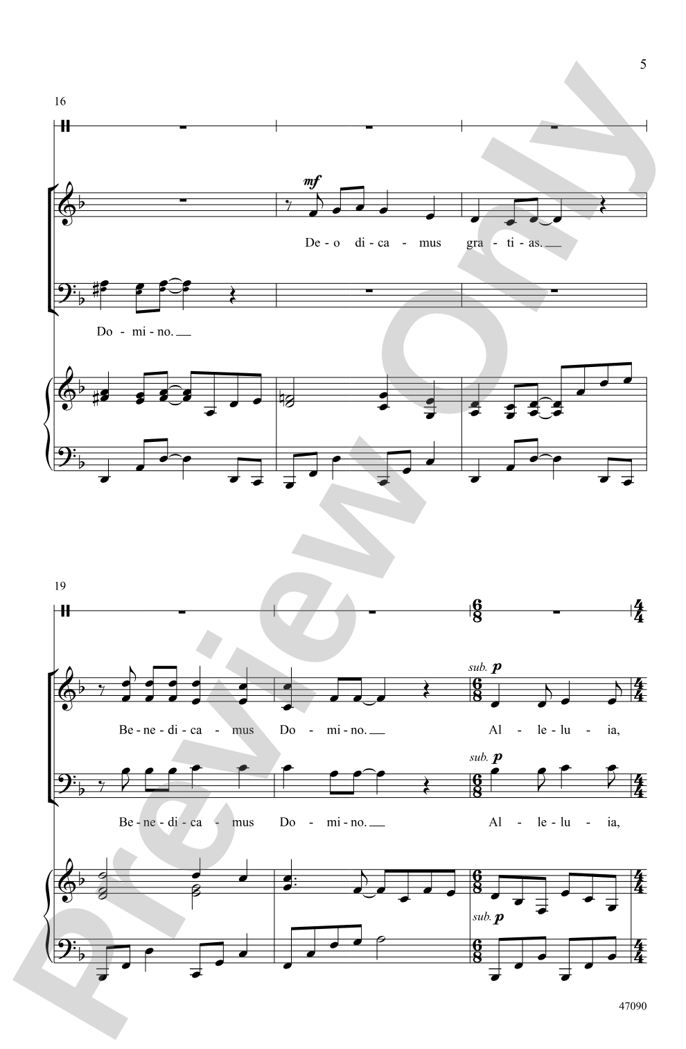 Plaudite: 3-Part Mixed Choral Octavo