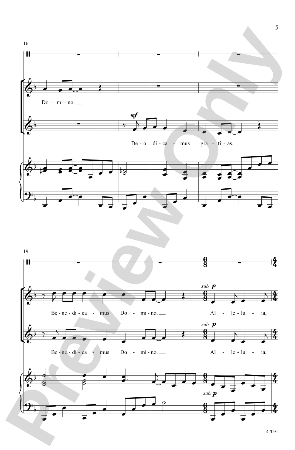 Plaudite: 2-Part Choral Octavo