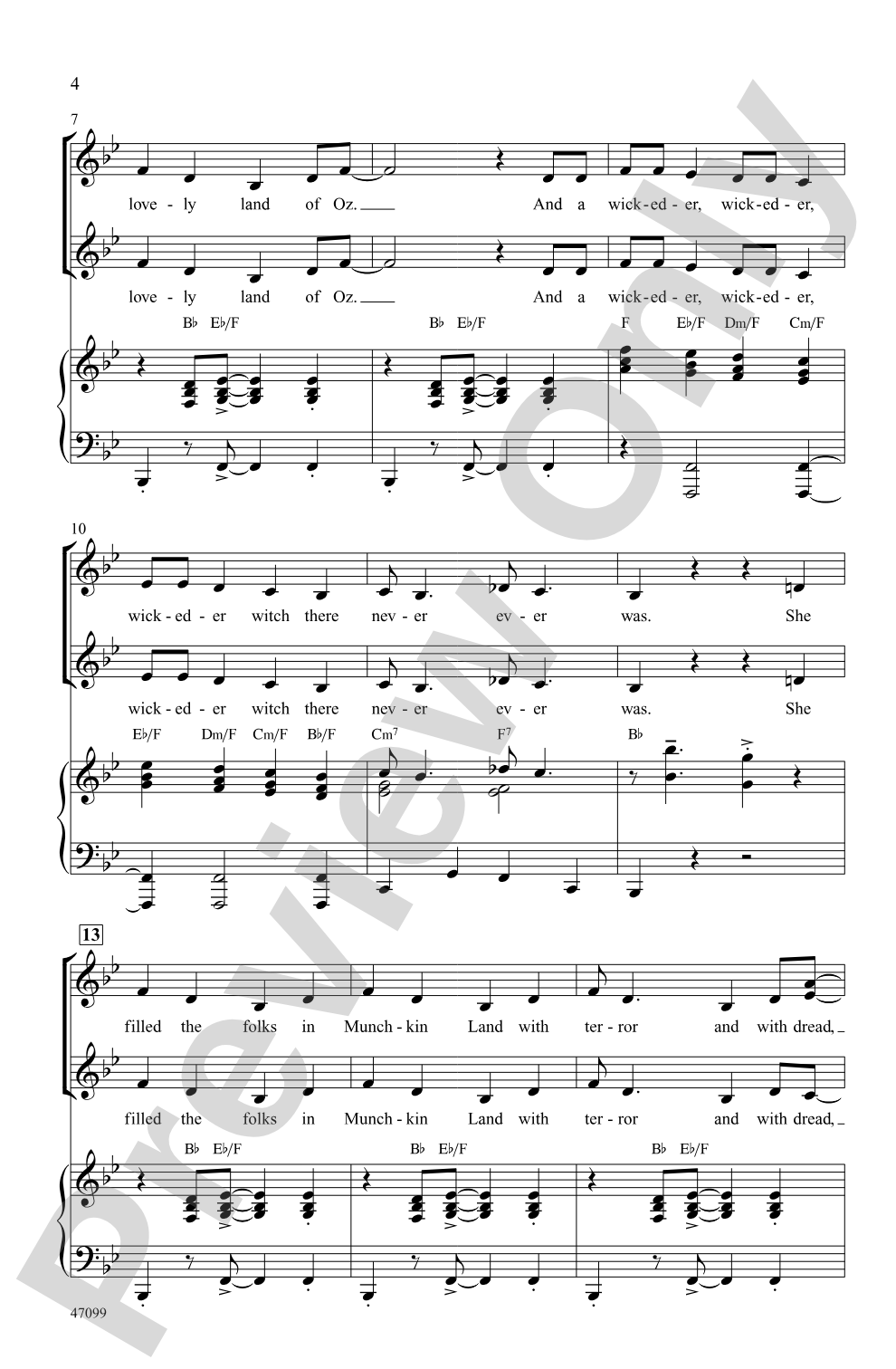 Ding-Dong! The Witch Is Dead: SSA Choral Octavo