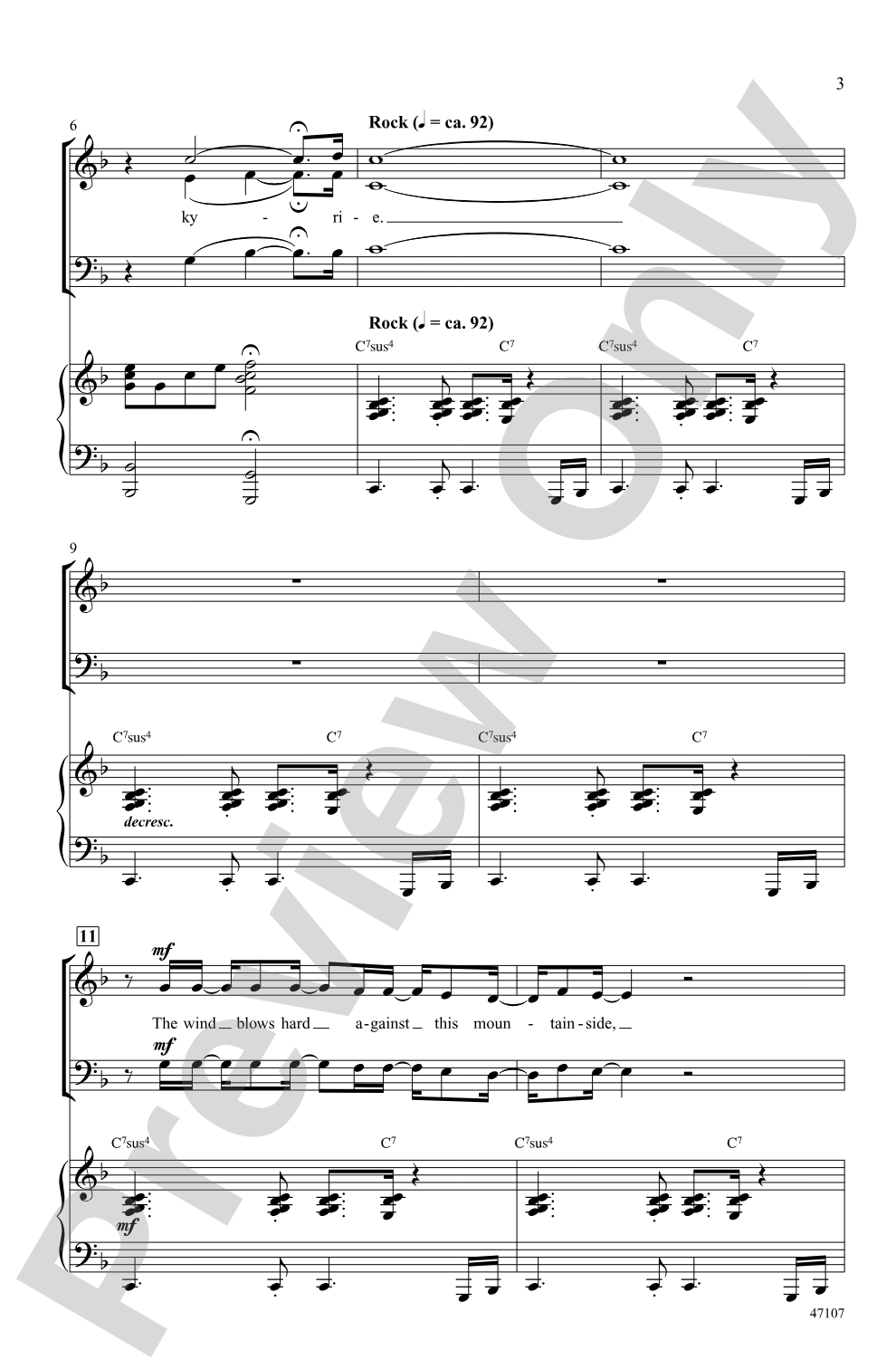 Kyrie: SAB Choral Octavo