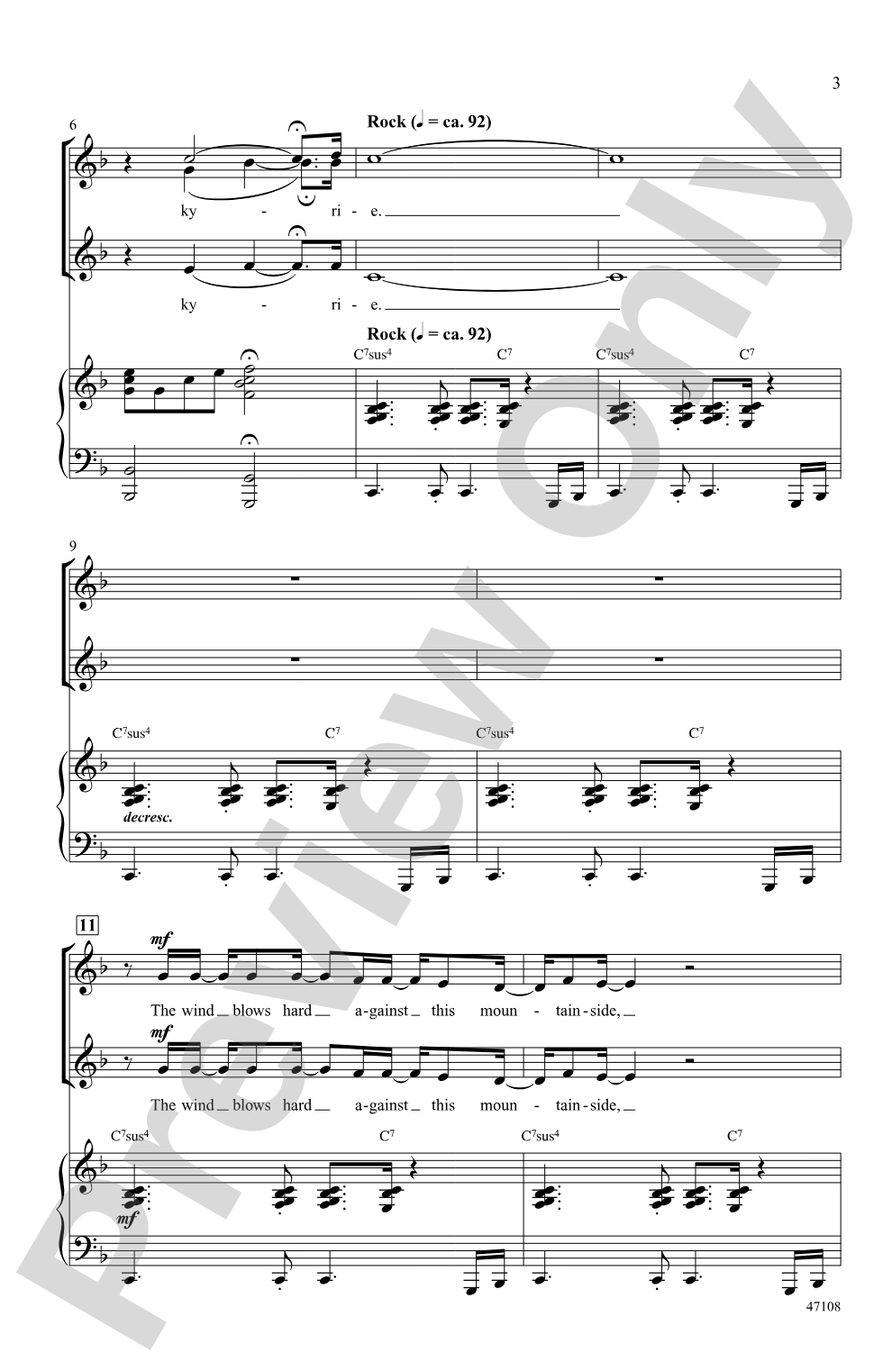 Kyrie: SSA Choral Octavo
