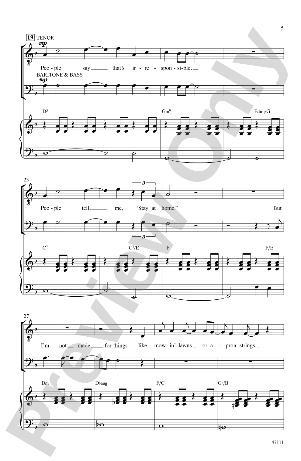 Fight the Dragons: TBB Choral Octavo