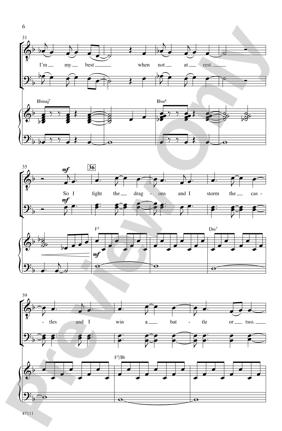 Fight the Dragons: TBB Choral Octavo