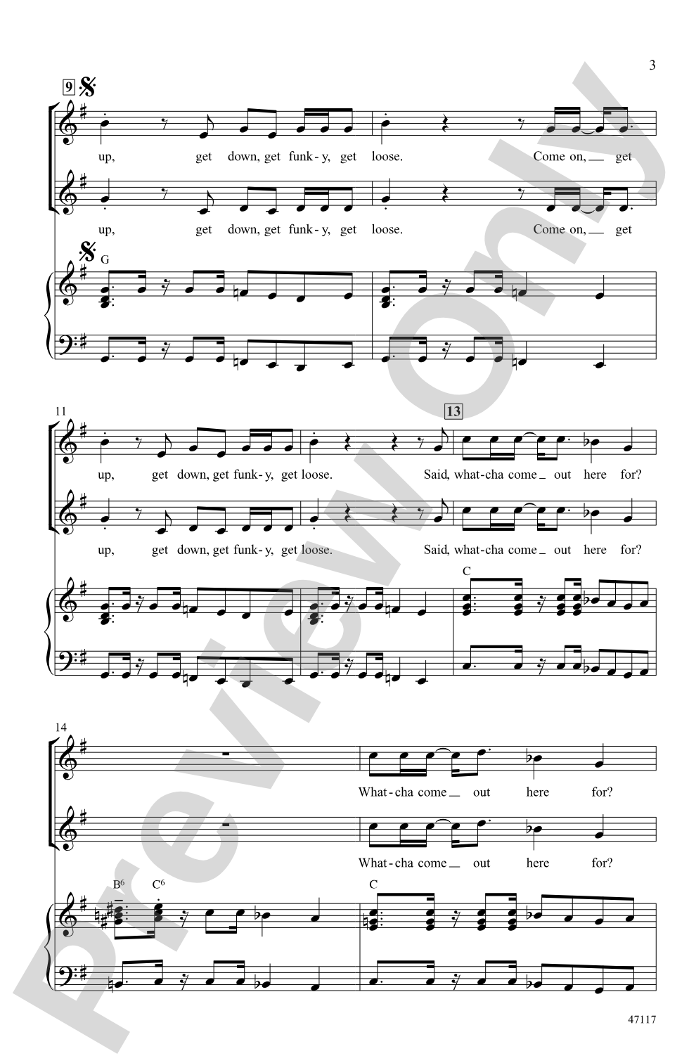 Get Up, Get Down, Get Funky, Get Loose: 2-Part Choral Octavo