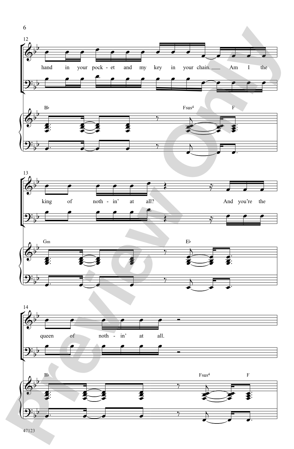 One Foot: SATB Choral Octavo