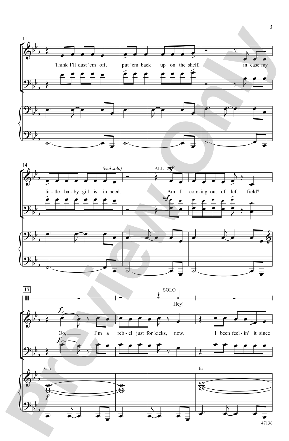 Feel It Still: SAB Choral Octavo