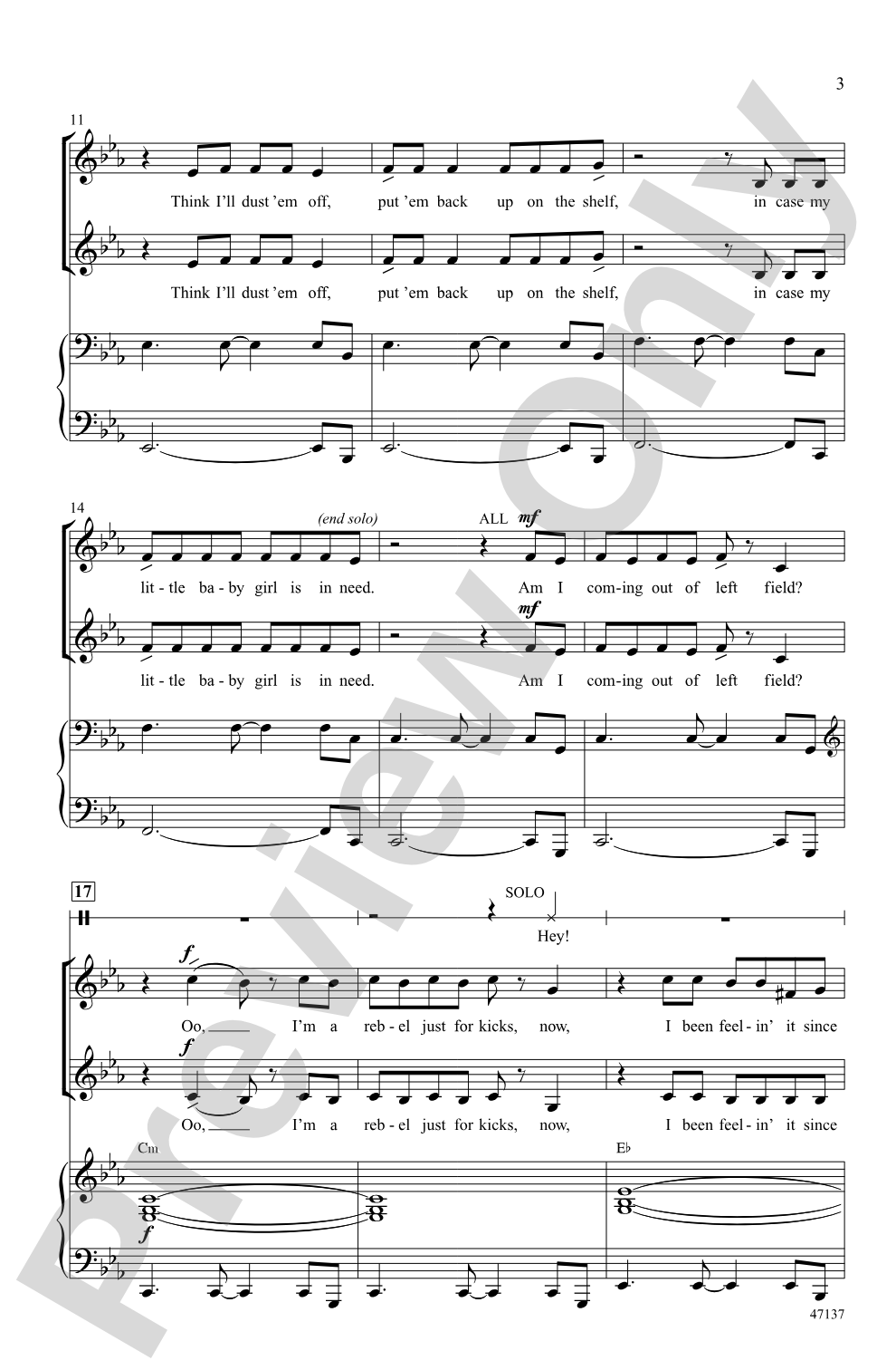 Feel It Still: SSA Choral Octavo