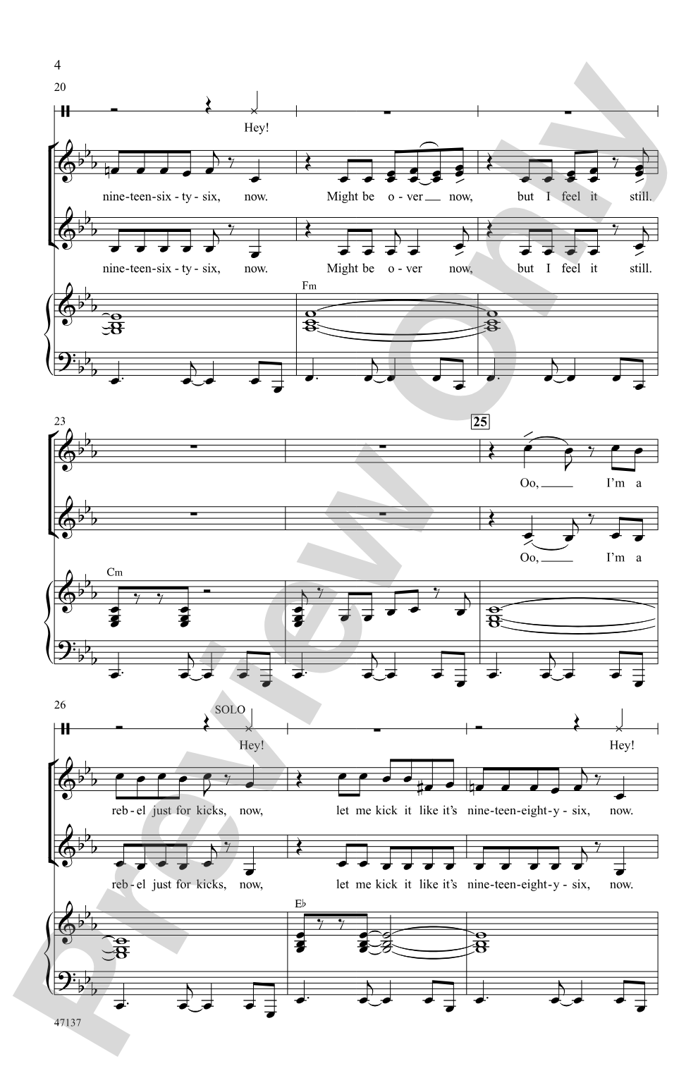 Feel It Still: SSA Choral Octavo