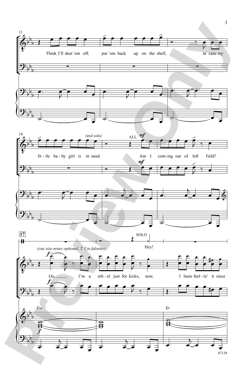 Feel It Still: TTB Choral Octavo