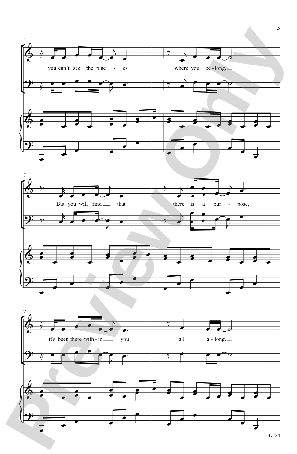 Glorious: SAB Choral Octavo