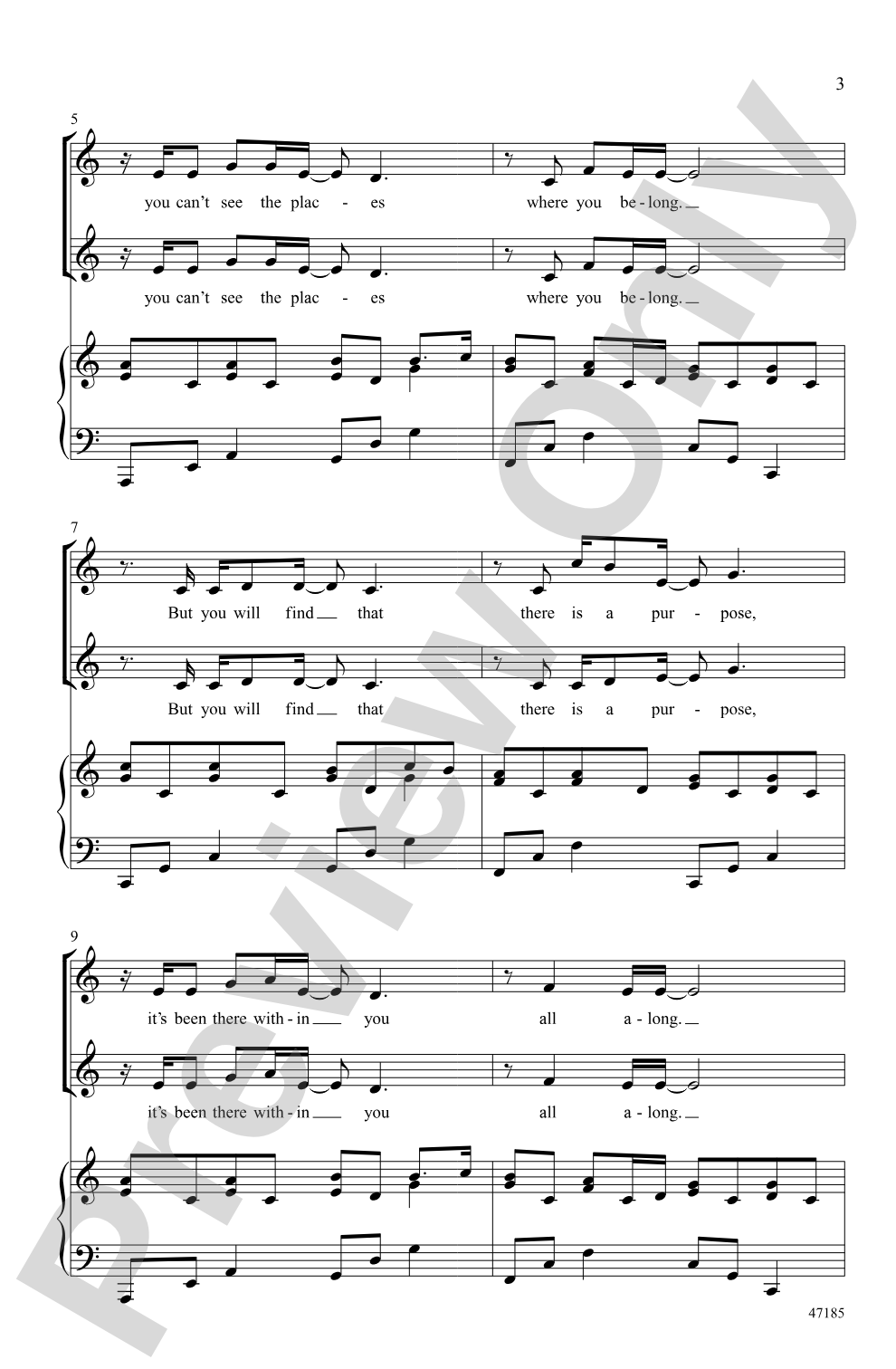 Glorious: 2-Part / SSA Choral Octavo