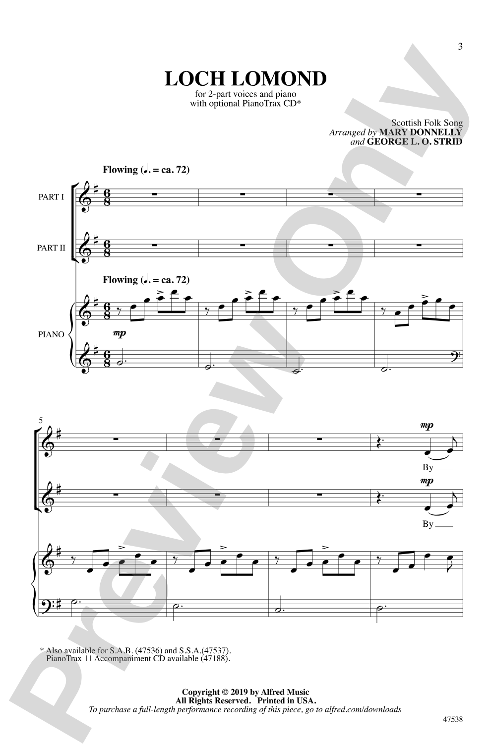 Loch Lomond: 2-Part Choral Octavo