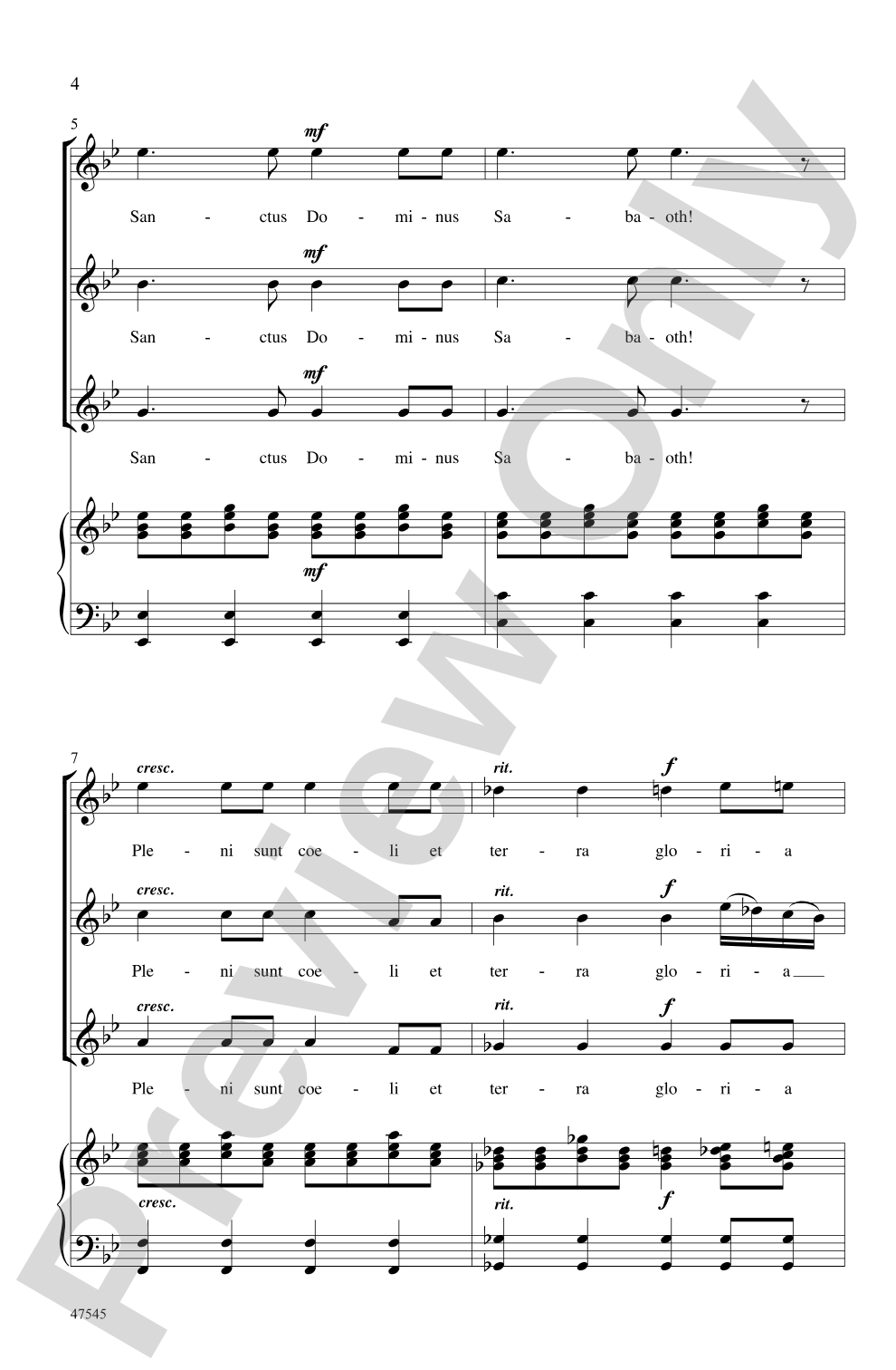 Sanctus: SSA Choral Octavo