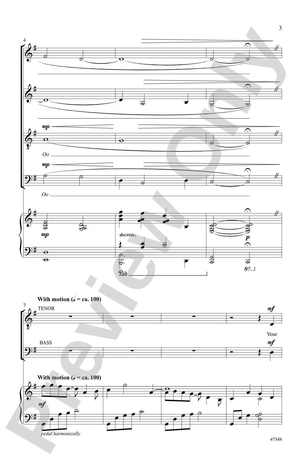 Your Beauty Is the Song: SATB divisi Choral Octavo